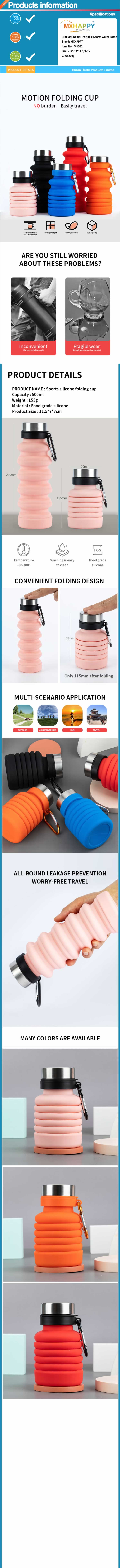 Collapsible Water Bottle Water Cup