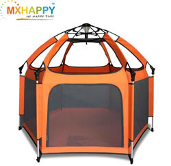 Portable Playpen - Lightweight, Folding, Easily Collapsible Playard Crib for Indoor & Outdoor Play