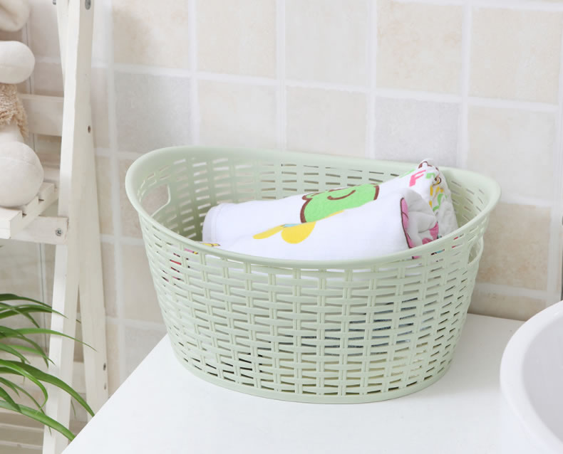 Small Plastic Storage Basket  Box for Home Storage with Lid