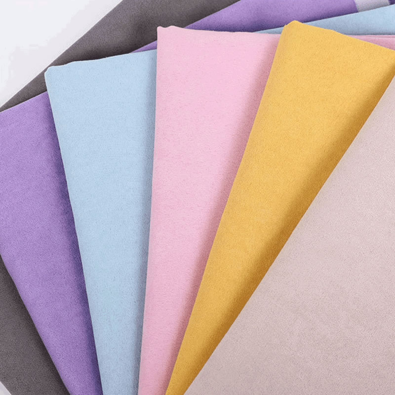 View:Polyester Spandex Microfiber Brushed Knitted Suede Fabric