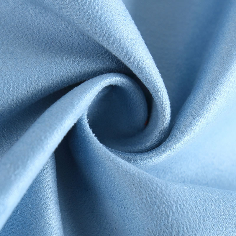 Polyester Spandex Microfiber Brushed Knitted Suede Fabric