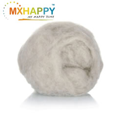 Washed And Carded Sheep Wool Fiber