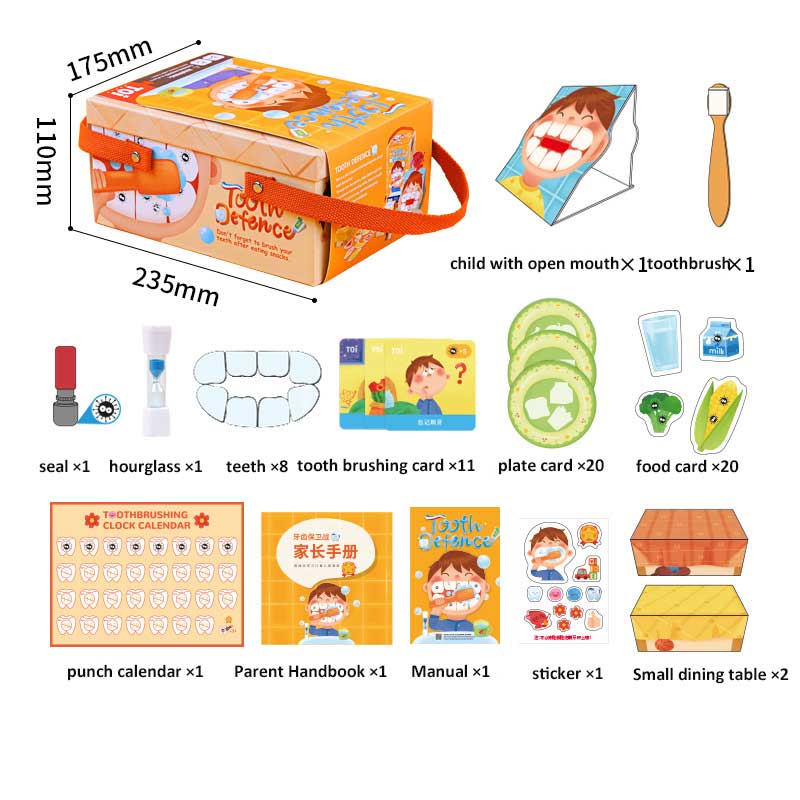Tooth defense battle to cultivate the habit of brushing teeth board game for children