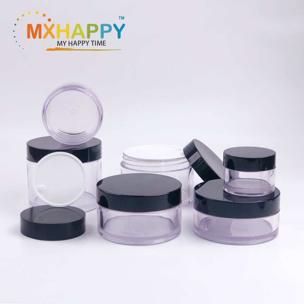 Plastic Cream Jars with Lids PETG Bottle 5g 10g 15g 20g 100g 200g PS Cosmetic Jar