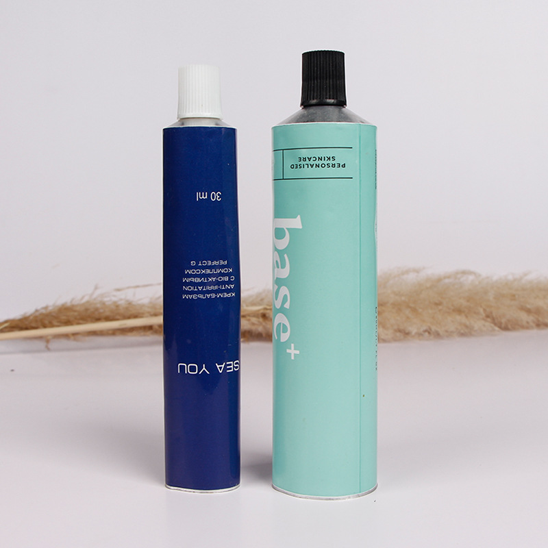 Metal hose shoe polish aluminum hose packaging glue pigment tube cosmetic pure aluminum hose hair dye aluminum tube 50ml
