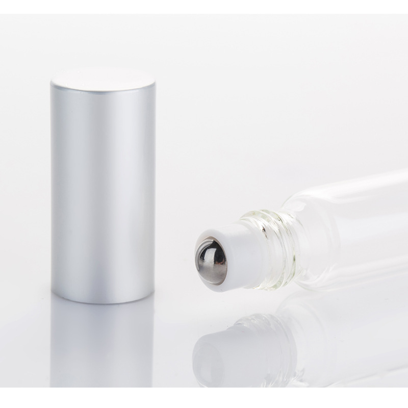 10ML Glass Bottle Factory Direct Sales Transparent Pull Tube Glass Ball Bottle Perfume Sub-package Small Bottle of essential oil