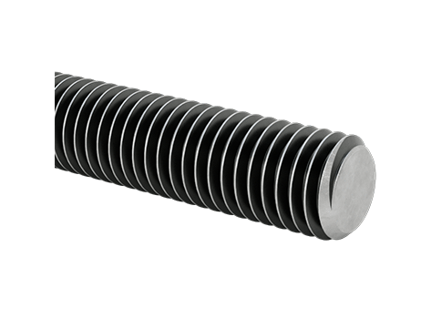 Grade B7 Medium Strength Steel Threaded Rod, M10 x 1.5 mm Thread Size, 200 mm Long