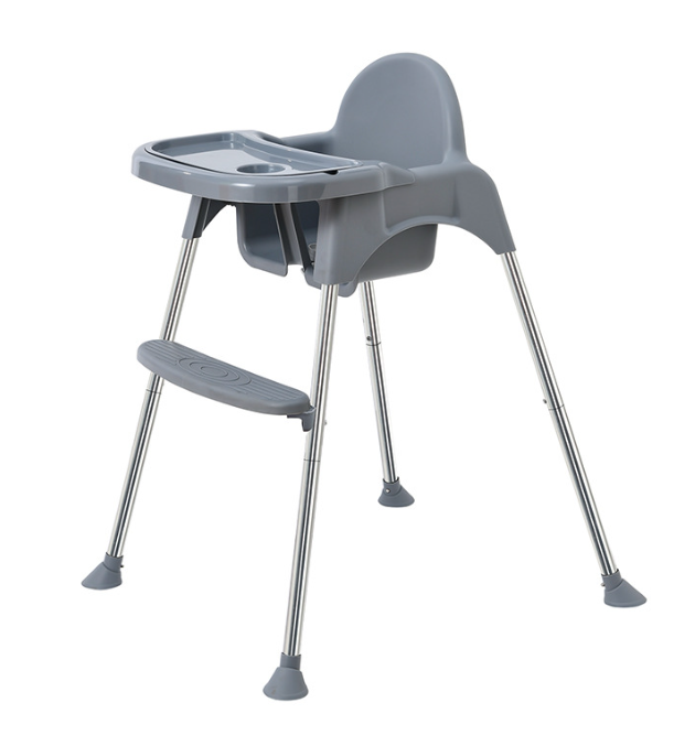 View:Simple home dining chunky plastic high and low adjustable flushable baby dining chair