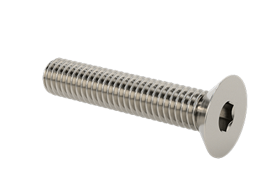 View:Stainless Steel 304  Hex Drive Flat Head Screw, M3x 0.45 mm Thread, 16mm Long