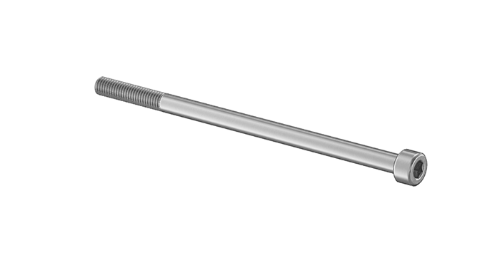 Stainless Steel 304  Hex Drive Flat Head Screw, M5x 0.45 mm Thread, 95mm Long