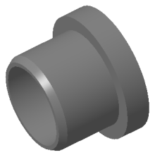 10.015X8MM POM FLANGE BUSHING