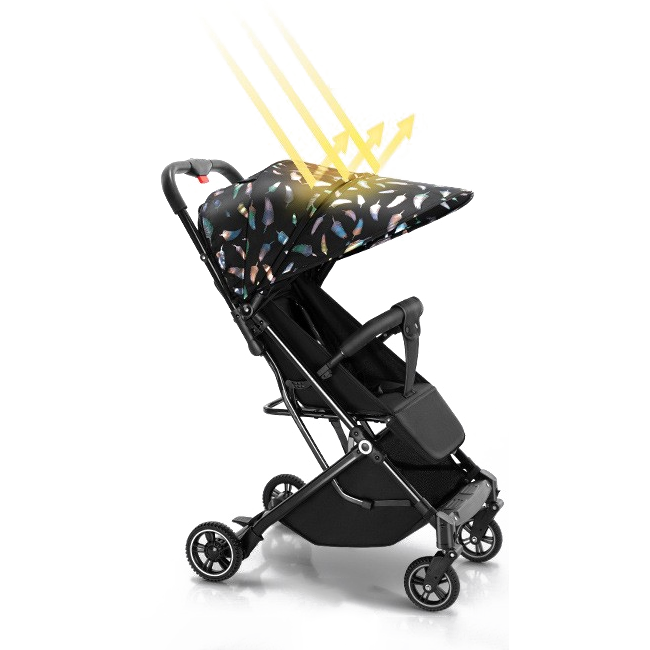 Baby stroller can be seated or lying down, lightweight and foldable, suitable for children