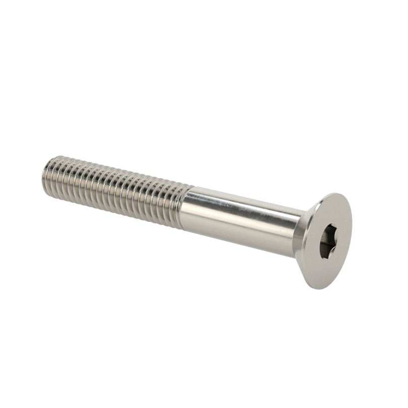 Stainless Steel 304  Hex Drive Flat Head Screw, M3x 0.5 mm Thread, 22mm Long