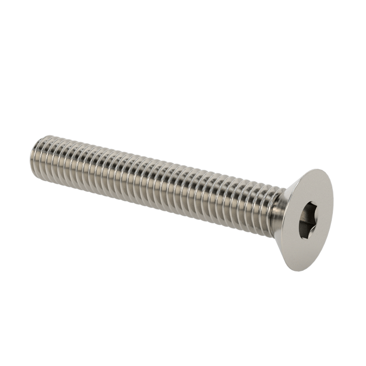 Stainless Steel 304  Hex Drive Flat Head Screw, M3x 0.5 mm Thread, 20mm Long