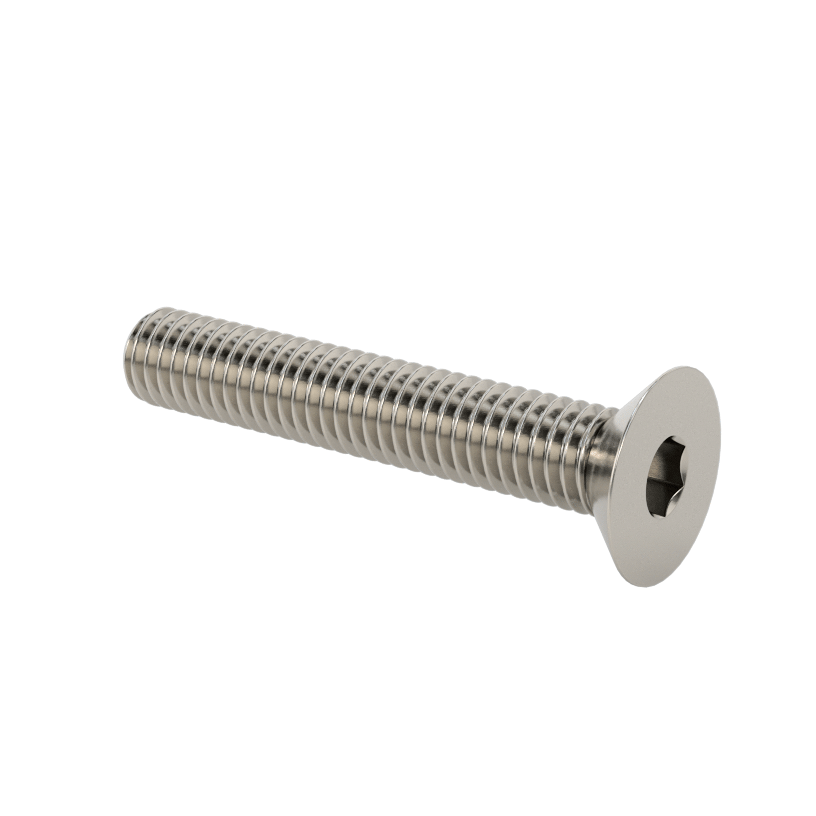 Stainless Steel 304  Hex Drive Flat Head Screw, M3x 0.5 mm Thread, 16mm Long