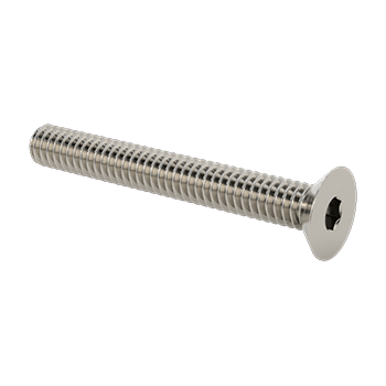 Stainless Steel Hex Drive Flat Head Screw, M2x0.4mm  Thread, 10mm LongFHCS_M2.5-0.45x10_SS_N