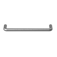 1568A51 Threaded-Hole Round Pull Handle, Dull Anodized Aluminum, 128mm Center-to-Center Width