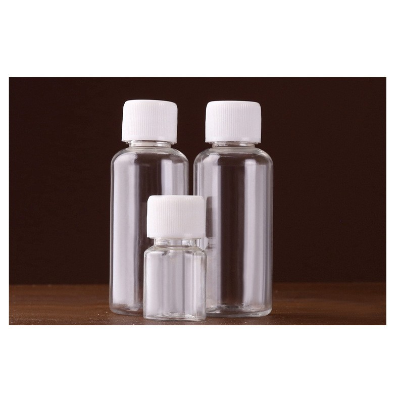 150ml Plastic bottles small bottles PET transparent PE white with cap sealing liquid potion aqueous agent travel screw cap dispenser bottle