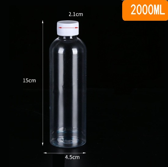 Plastic bottle, small bottle, PET transparent PE, white with lid sealed