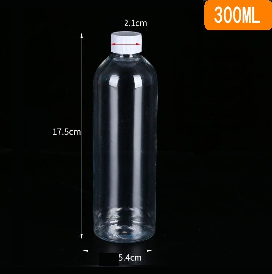 Plastic bottle, small bottle, PET transparent PE, white with lid sealed