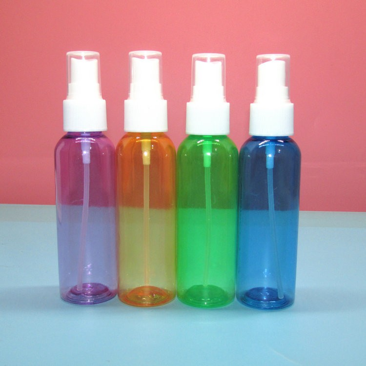 60ml color pet plastic bottle spray bottle glasses care cleaning liquid cosmetics perfume small spray bottle