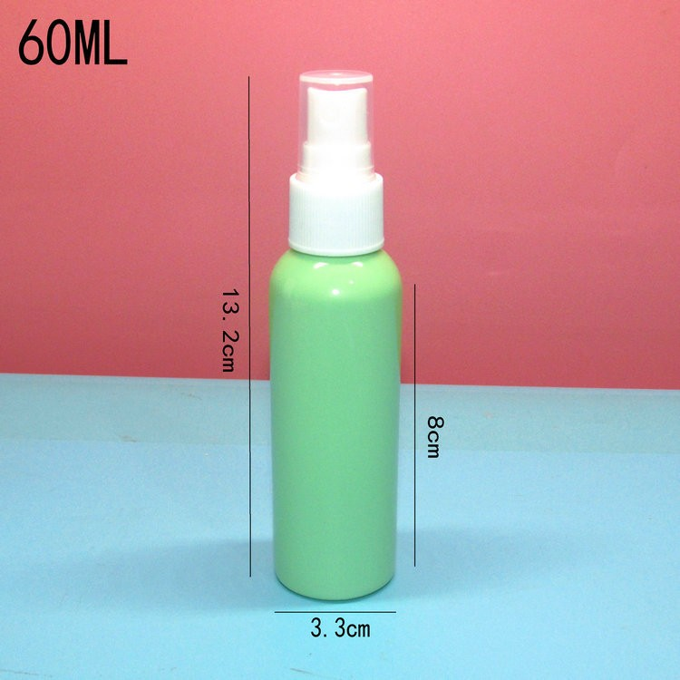 60ml color pet plastic bottle spray bottle glasses care cleaning liquid cosmetics perfume small spray bottle