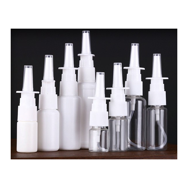 Transparent white nose straight spray bottle