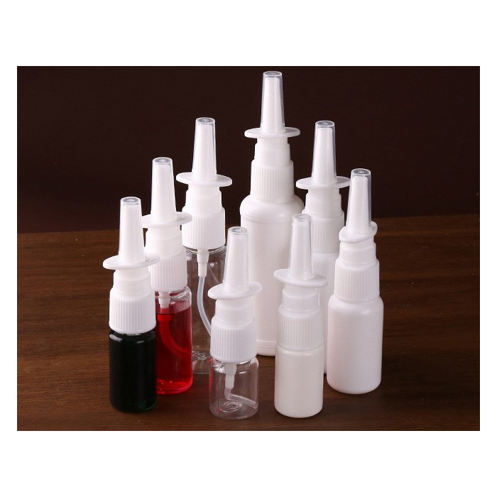 Transparent white nose straight spray bottle
