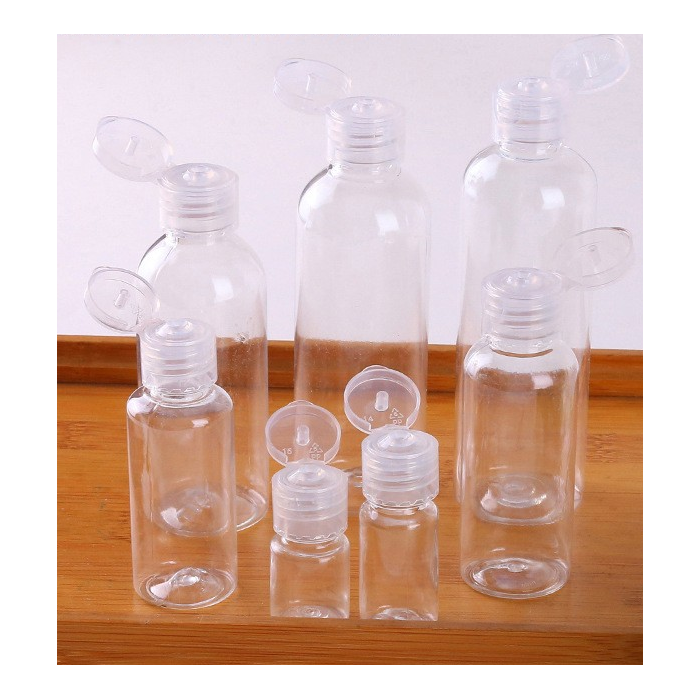 100ml Transparent White plastic flip bottle Makeup water lotion wash free hand liquid split bottle