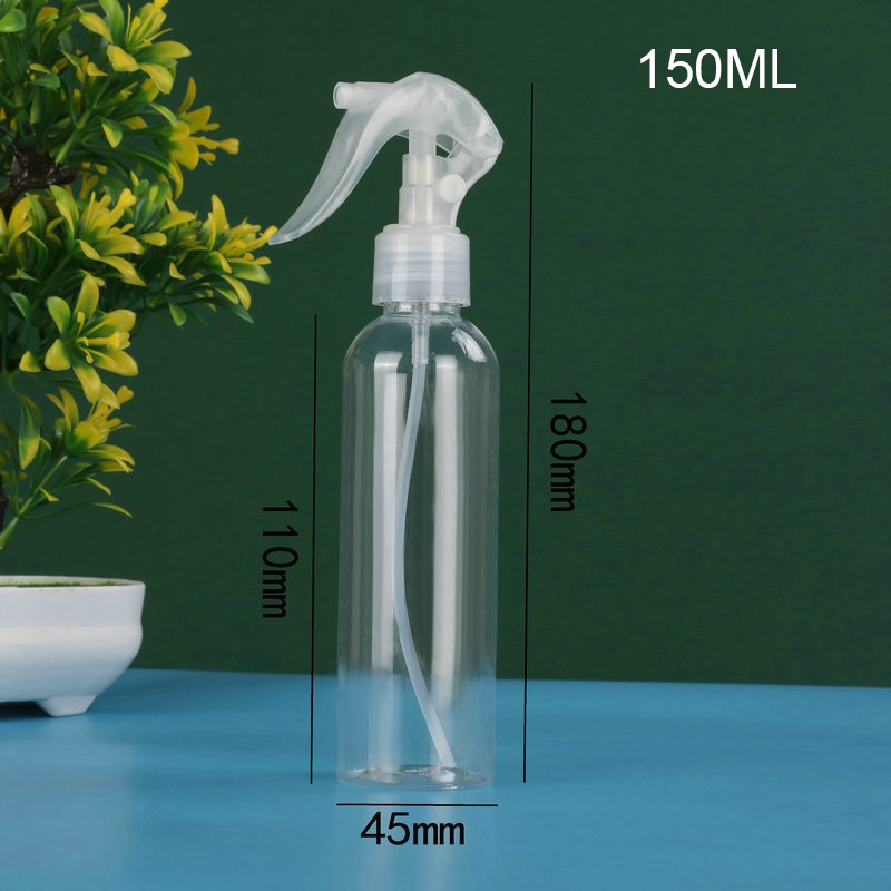 150ml Transparent plastic small watering can watering can watering household disinfection spray bottle watering bottle children's flower bottle