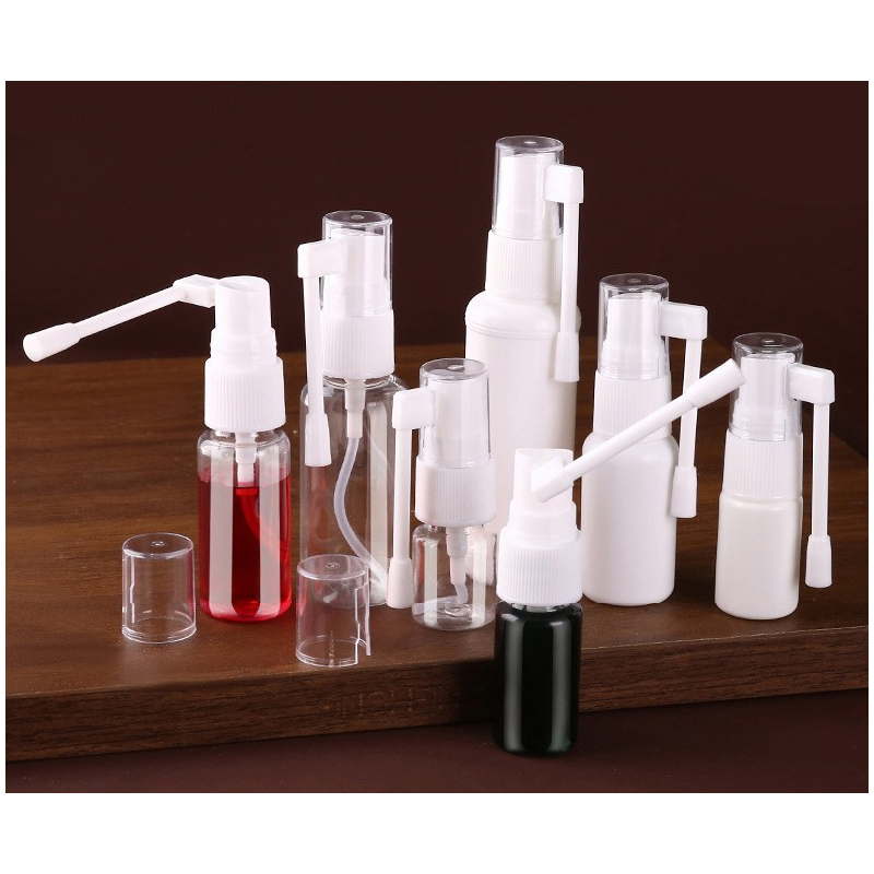 50ml Rocker spray bottle rotating elephant trunk plastic products spray bottle fine mist nasal spray oral transparent white PET