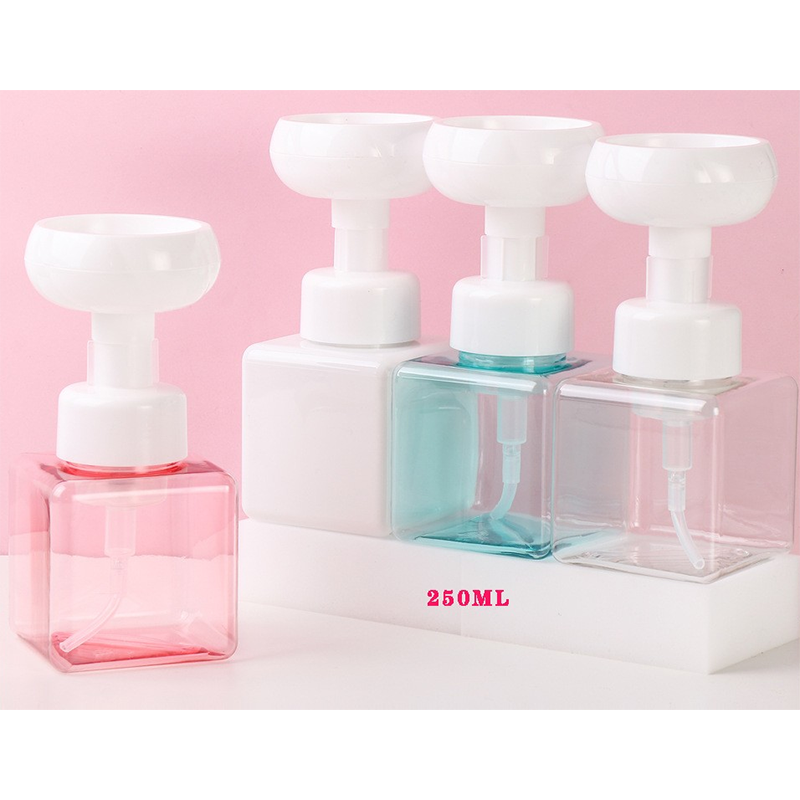 250ml Plastic hand sanitizer bottle separate bottle foam flower bubble bottle