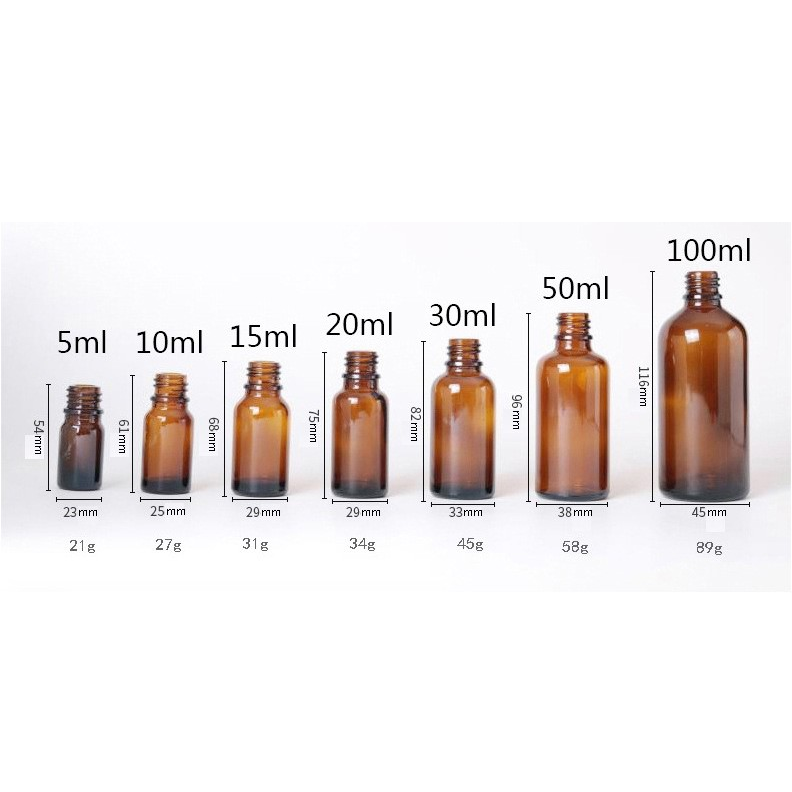 5ml Glass dropper bottle Brown essential oil bottle Frosted glass bottle Rubber tip dropper bottle Essential oil sub bottle perfume sample bottle