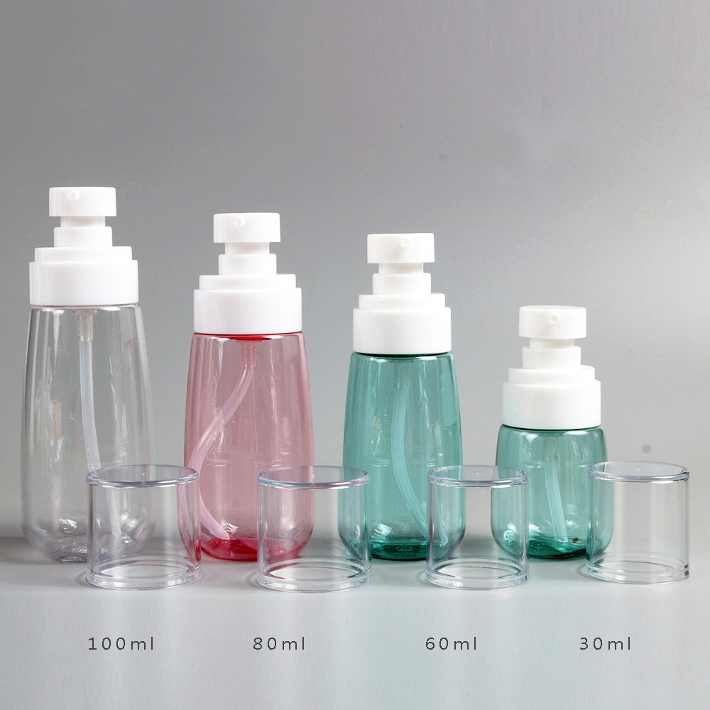 100ml PETG pressure lotion type facial cleanser bottles spray bottle