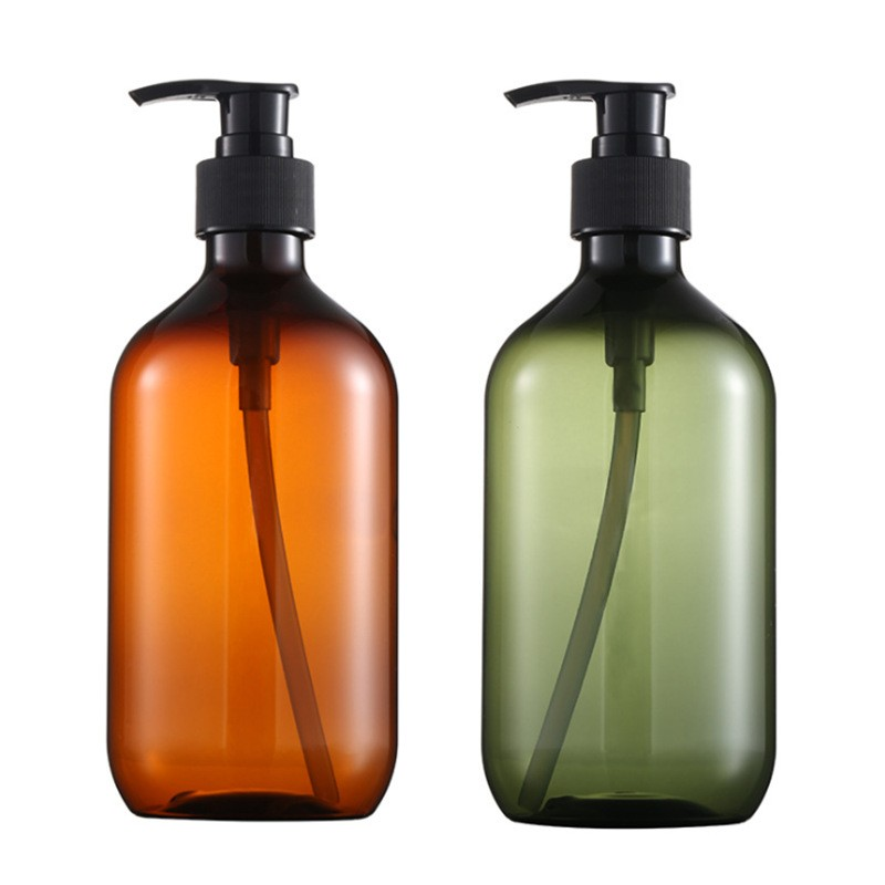 PET long neck lotion press bottles