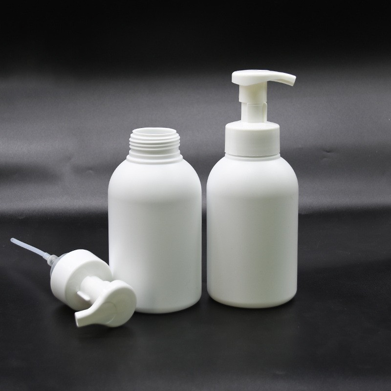 500ml Mousse Bubble Bottle Facial Cleanser Shower Gel Press Bottle Plastic HDPE Shampoo Bottle Mousse Bottle