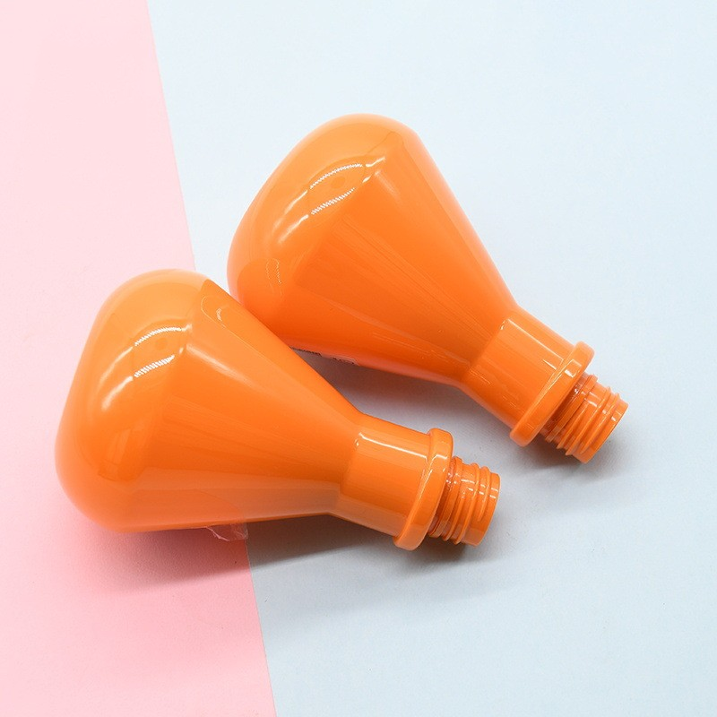 200ml orange plastic bottle