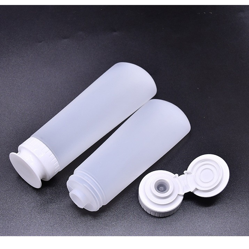 Inverted facial cleanser bottle can be customized