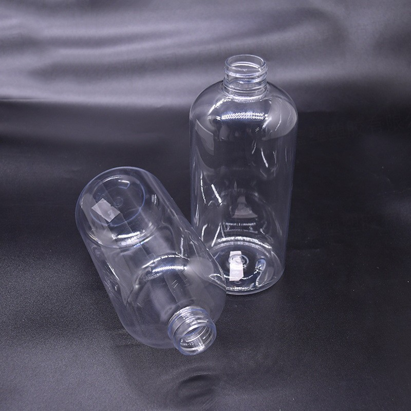 500ml transparent lotion press bottle