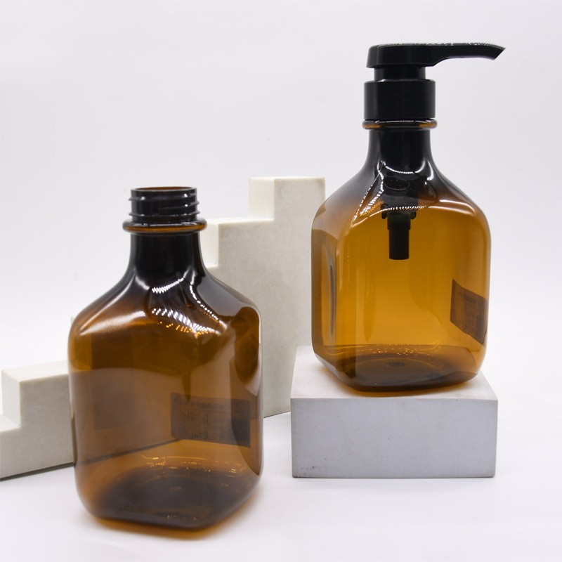 450ml brown shower gel bottle