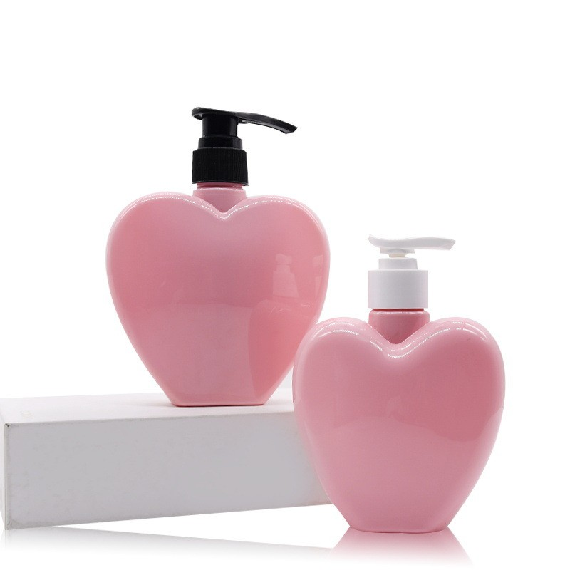 380ML pink heart-shaped shower gel bottle