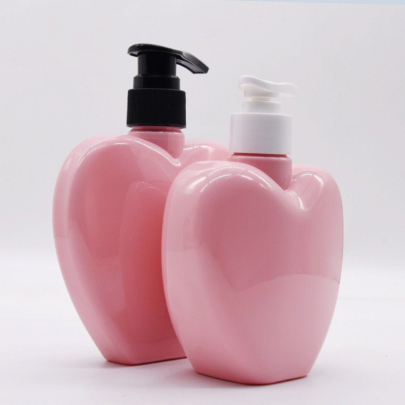 380ML pink heart-shaped shower gel bottle