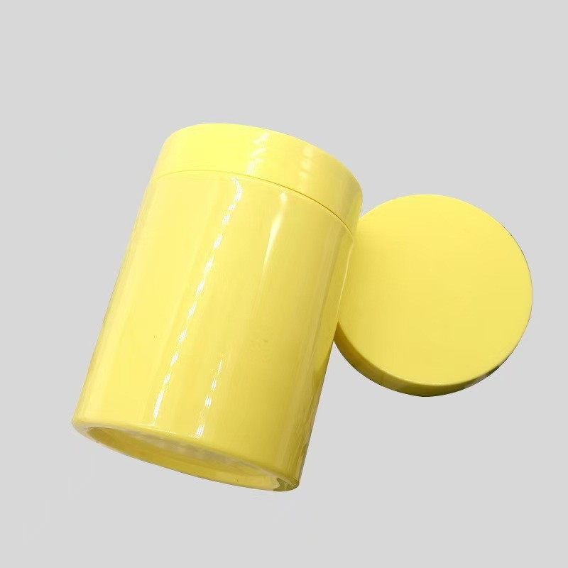 150ml yellow cream bottle wide mouth cosmetic bottle