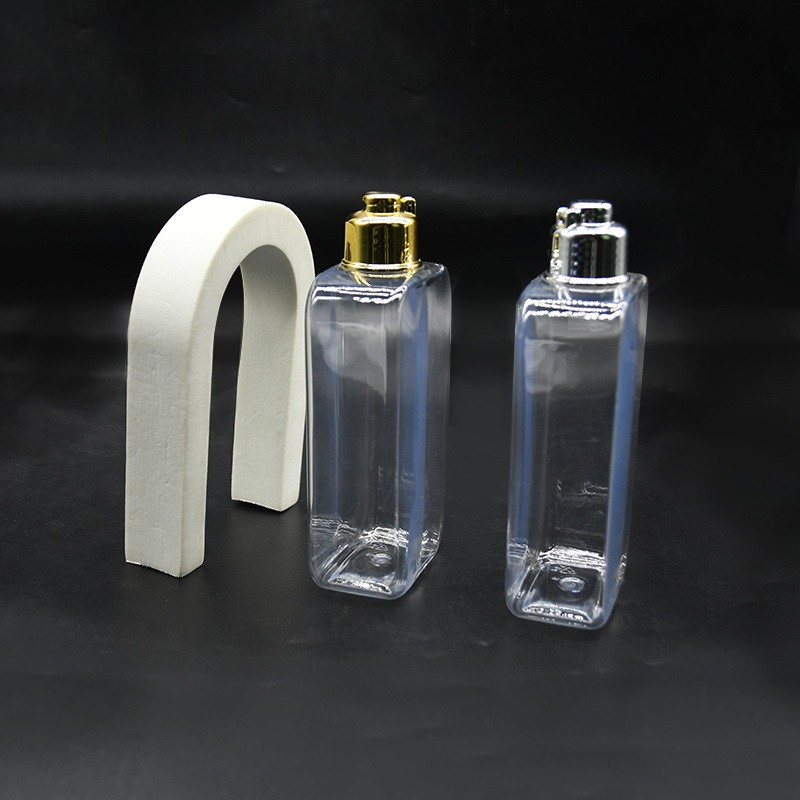 250ml PET transparent detergent flat bottle