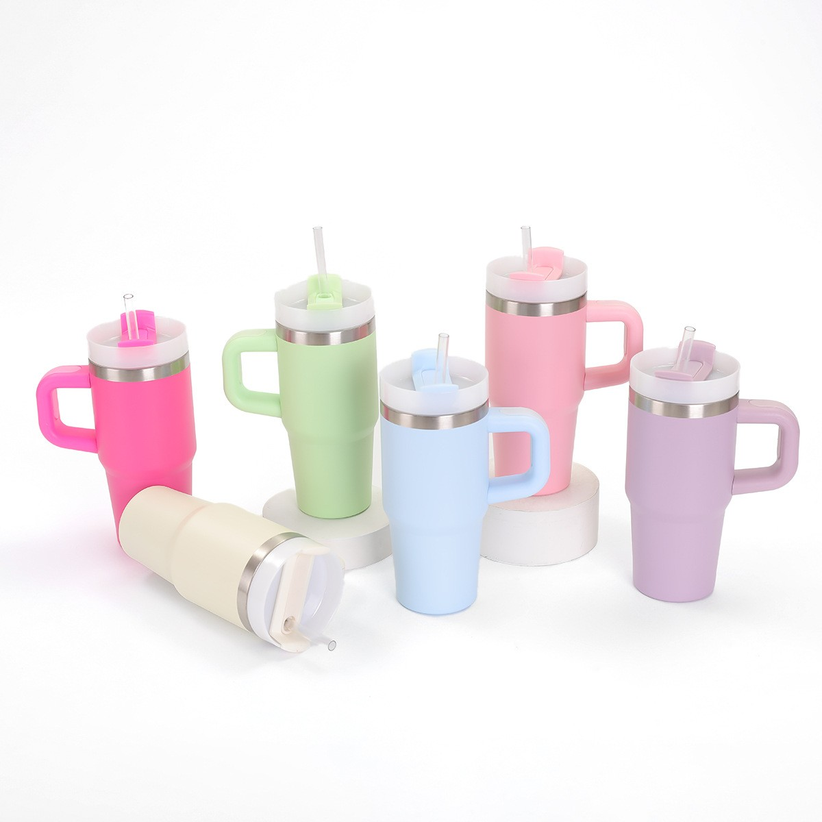 14oz steel insulated cup, straw, ice cream cup