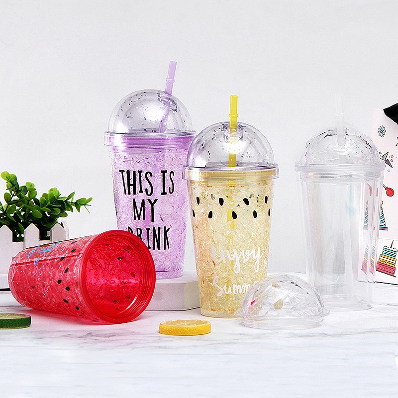 450ml straw cup plastic cup