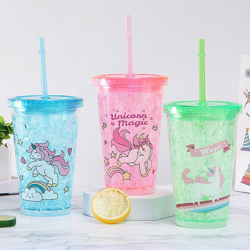 450ml straw cup plastic cup