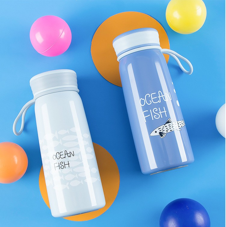 Insulated cup, blue casual cup thermos