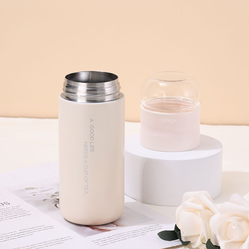 300ml Household tea separation tea cup 316 stainless steel insulated cup thermos