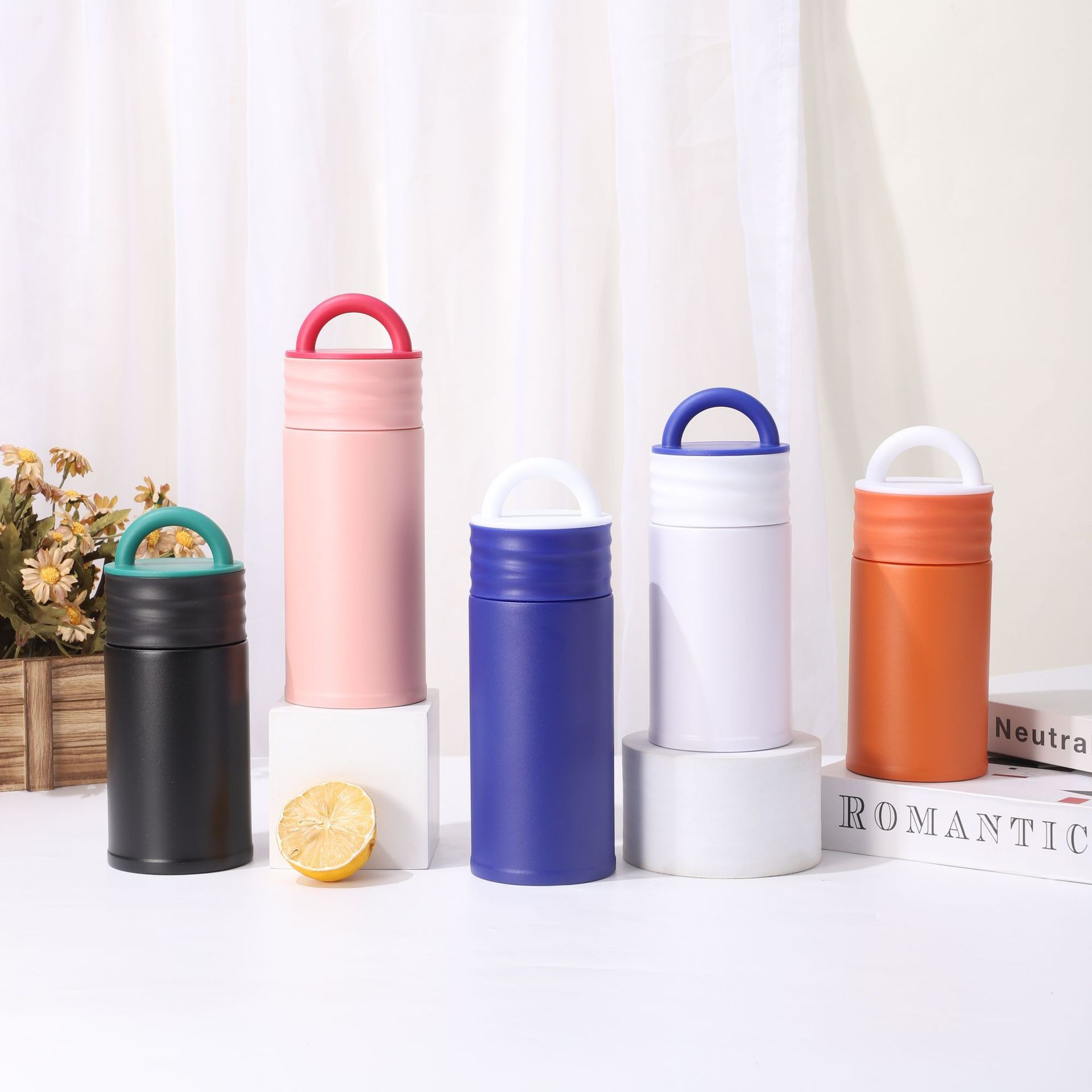 320ml Handle 304 stainless steel insulated cup thermos